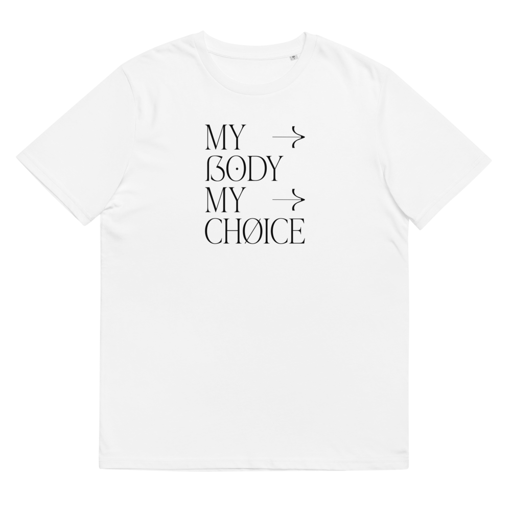 ユニセックス オーガニックコットンTシャツ｜My Body My Choice